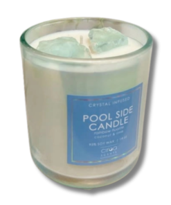 Nến thơm đá năng lượng Crystal Infused với 95% sáp đậu nành và tinh thể đá tự nhiên (Thạch anh hồng, tím, Fluorite). Thiết kế hũ thủy tinh mờ pastel sang trọng, bấc đôi tỏa hương tốt, an toàn cho sức khỏe. Sản phẩm nến thơm chữa lành hoàn hảo cho phòng ngủ, tập Yoga hoặc làm quà tặng tinh tế.