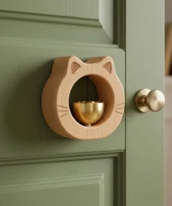 Alternative view of Chuông gỗ gắn cửa