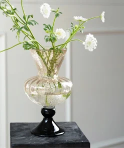 Bình hoa thủy tinh Gold Speckle sang trọng