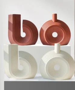 Bộ sưu tập bình hoa gốm sứ vân sóng cao cấp